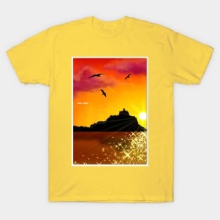 St. Michaels Mount Sunset T-Shirt